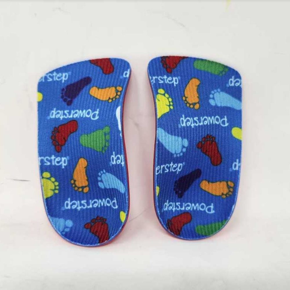 8.5-9.5 K-B Powerstep Power Kids pediatric 3/4 Length orthotic support insoles